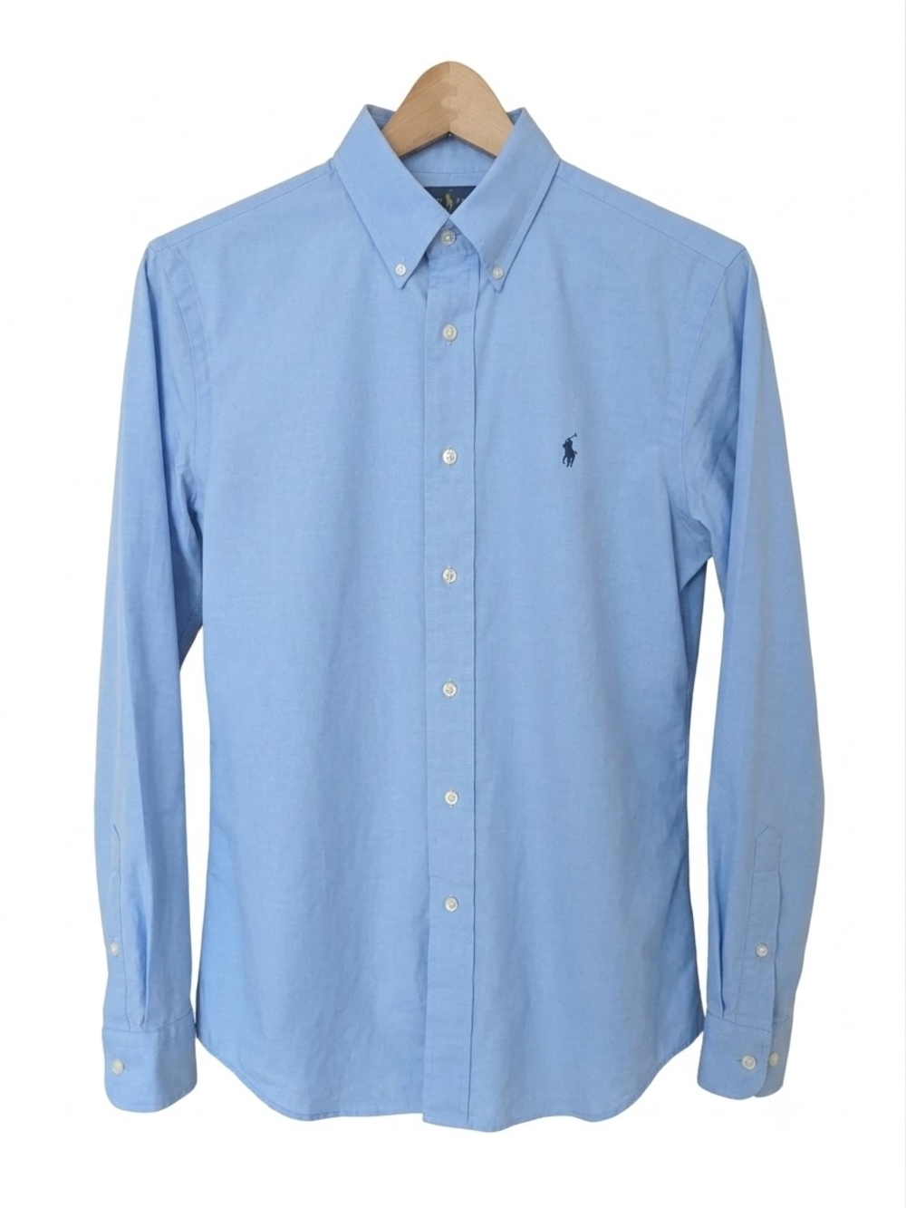 Ralph Lauren Light Blue Button-Down Dress Shirt Custom Fit